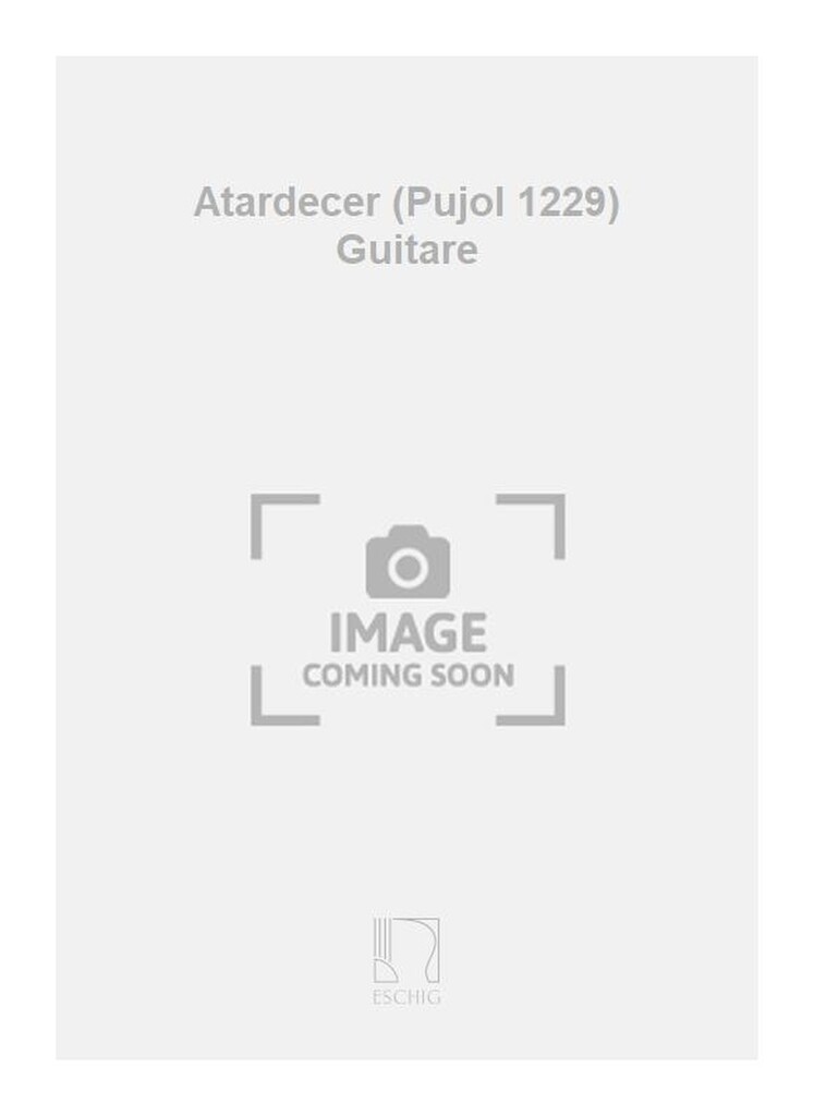 Atardecer (Pujol 1229) Guitare